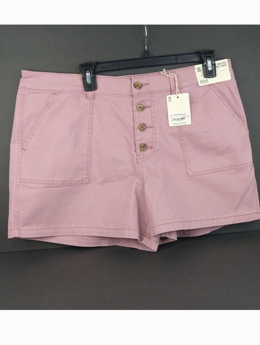 SALE!! a.n a High-Rise Twill Short in Dusty Pink
